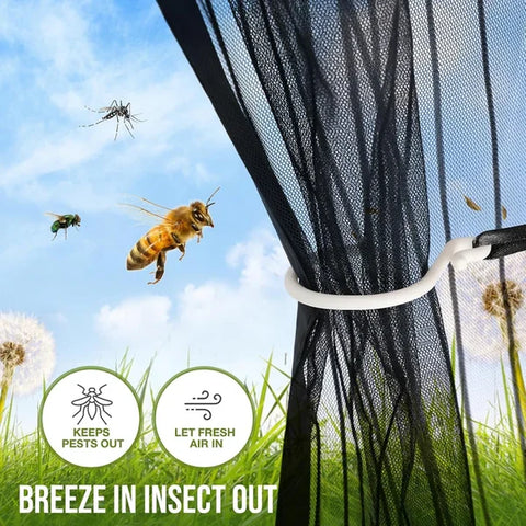 Mosquito Door Net Mesh Screen – Magnetic Hands-Free Closer