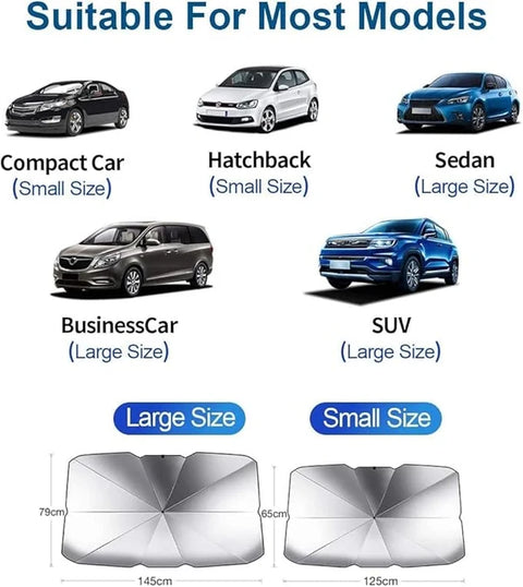Car Windshield Sun Shade Umbrella (FREE HOME DELIVERY)