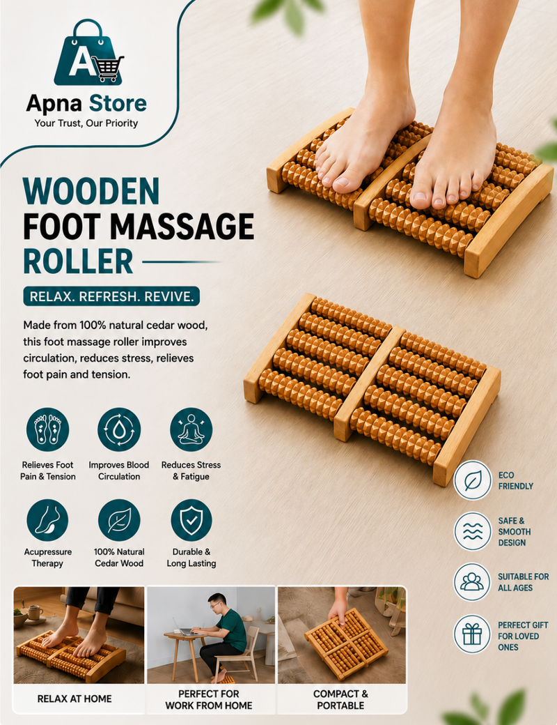 |FREE DELIVERY|Wooden Foot Massager